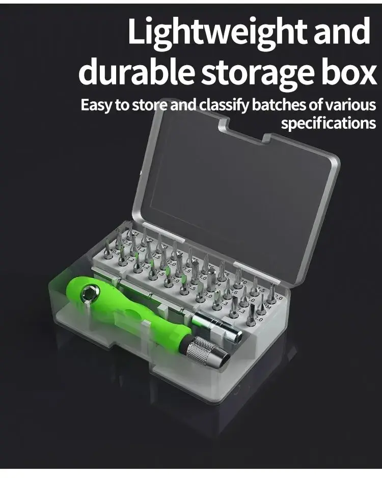 Mini 32-in-1 Precision Screwdriver Set Magnetic Phillips Bits Multifunctional Hand Repair Tool Kit - Image 11