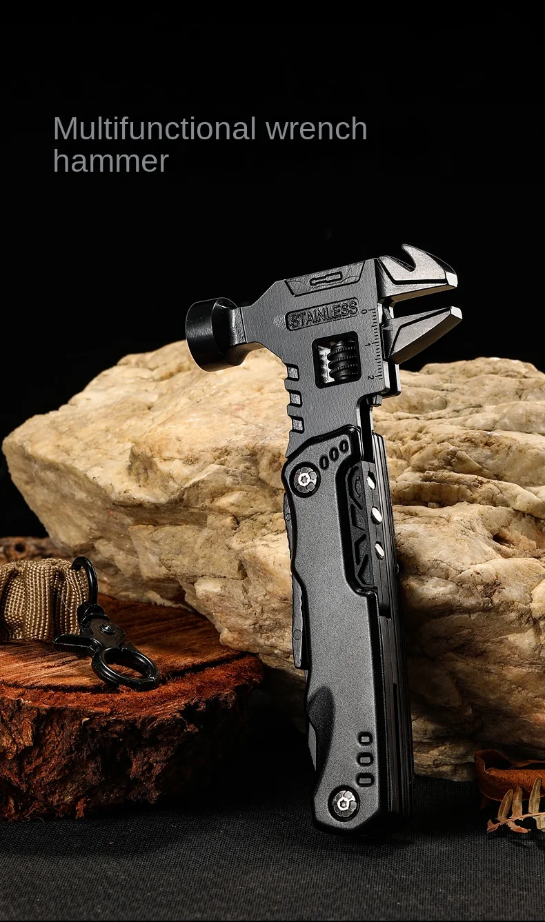 Multifunctional Pliers Multitool Claw Hammer Stainless Steel Tool - Image 9