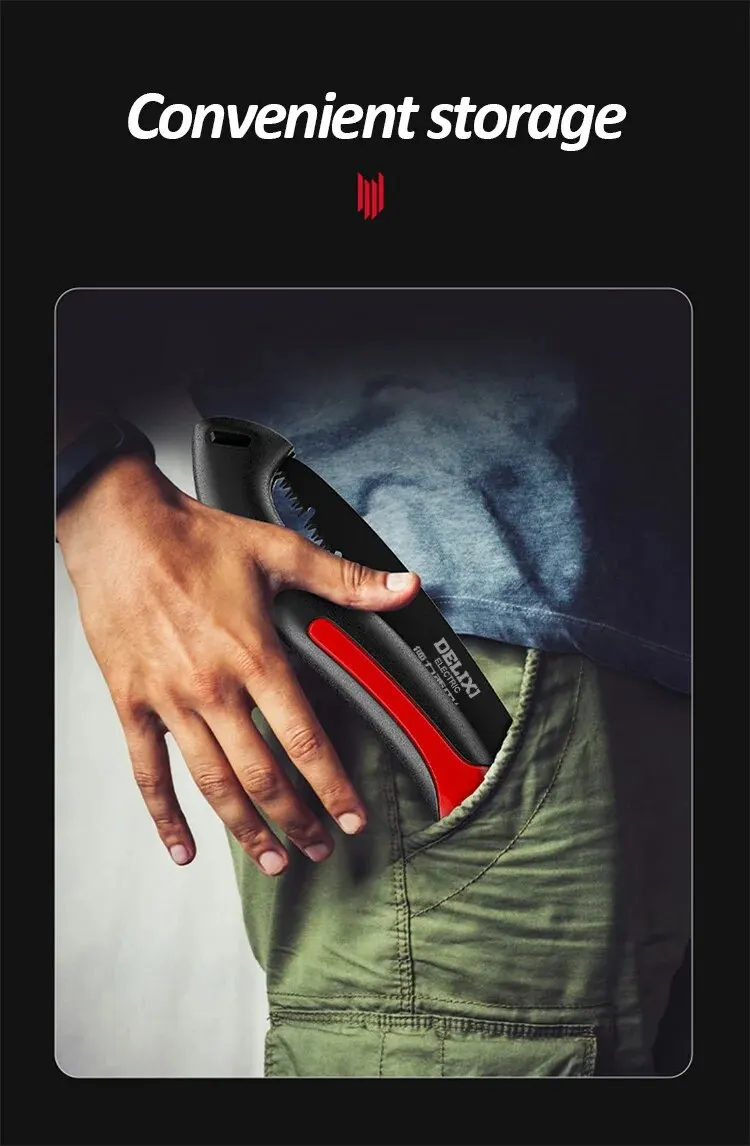 DELIXI ELECTRIC Folding Saw,SK5 steel One-button Folding Design - Image 16