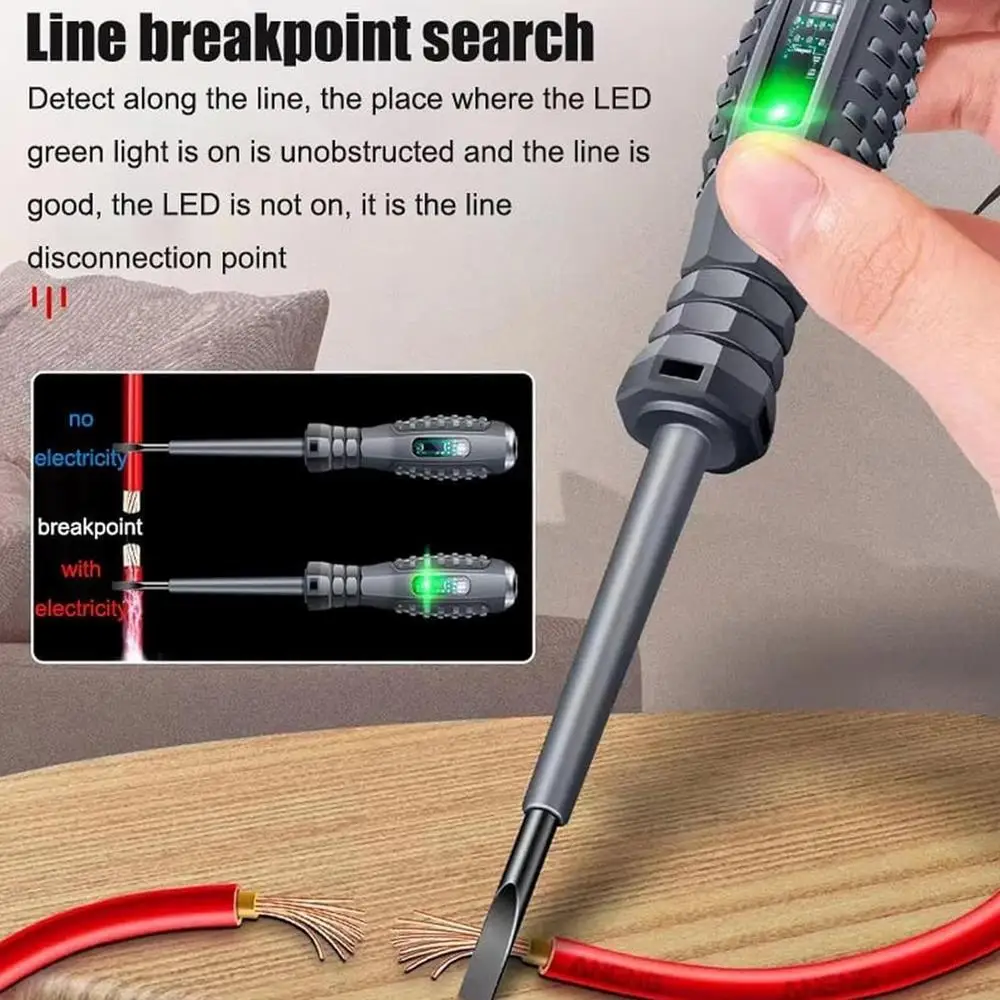 2-in-1 Screwdriver Electricity Detector Light Display Voltage Test Pen Electricity Detection Screwdriver - Image 10