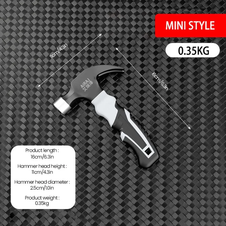 AIRAJ Multifunctional Mini Claw Hammer, Anti Slip And Shockproof Hammer - Image 7