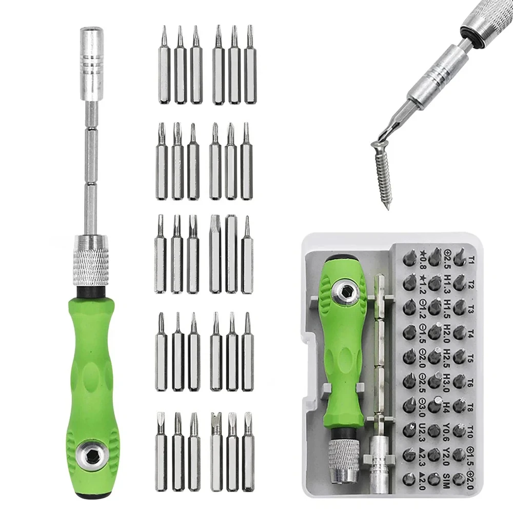 32 in 1 Multifunctional Screwdriver Set with 30 PCS Torx Phillips Magnetic Screw Driver Bits - Image 15
