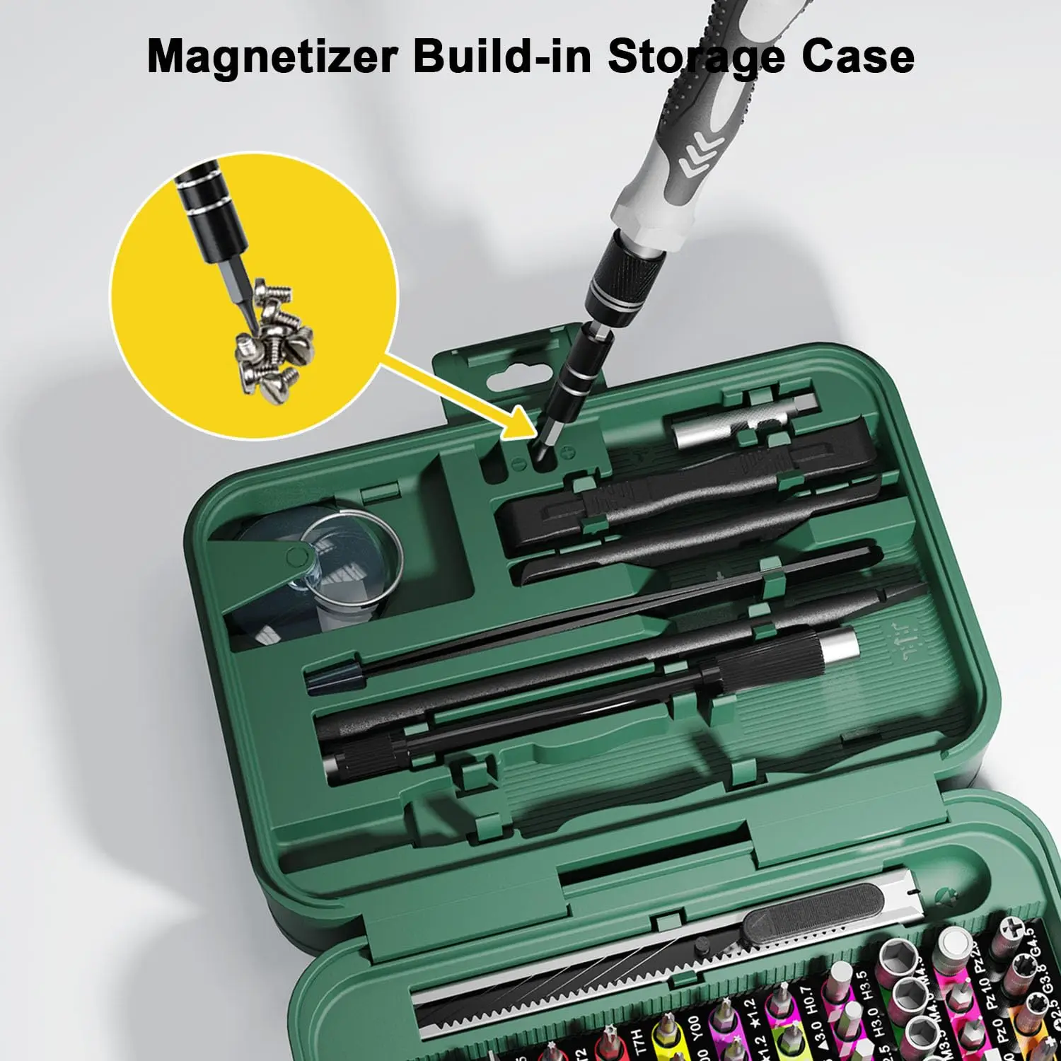 132 in 1 Precision Screwdriver Set Phillips Torx Magnetic Screwdriver Head with Storage Box 152 bit - Image 6