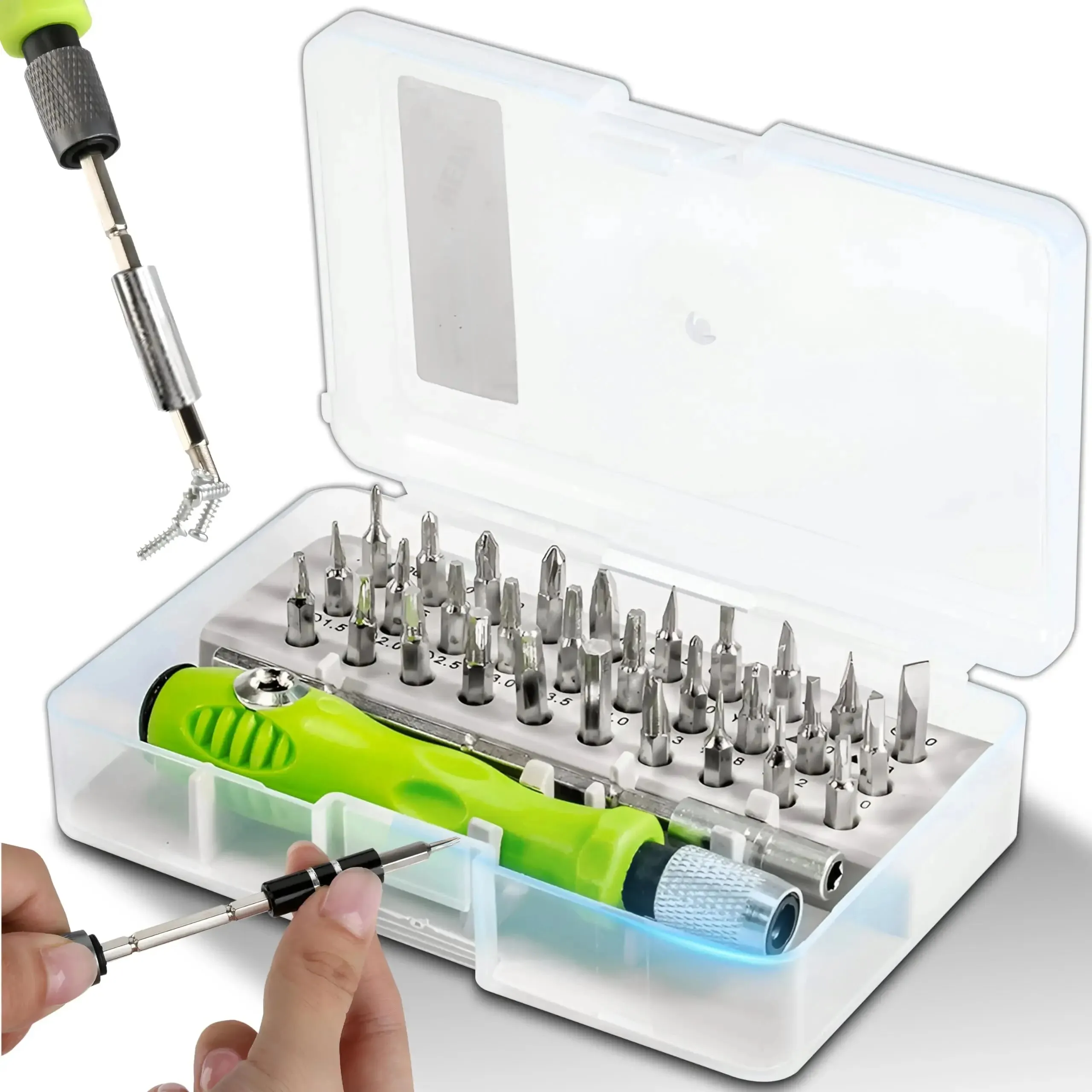 Mini 32-in-1 Precision Screwdriver Set Magnetic Phillips Bits Multifunctional Hand Repair Tool Kit