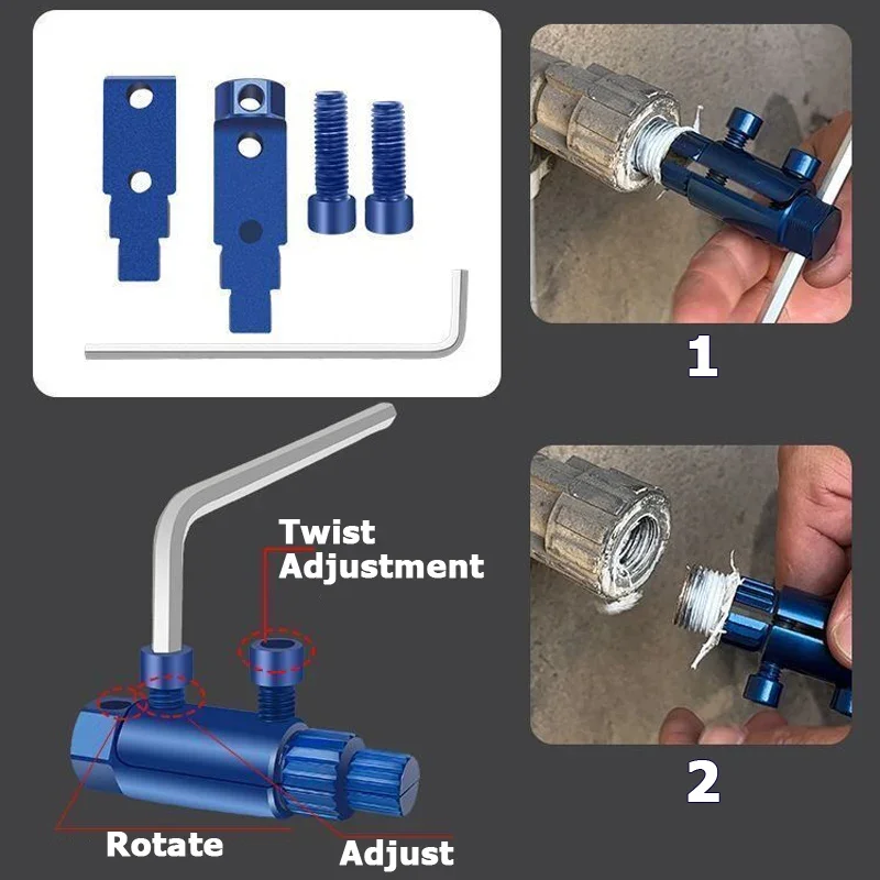 Faucet Angle Valve Screw Extractor – Professional Broken Bolt Remover Tool for 1/2", 3/4", 1" Water Pipes Plumbing Repair - Image 6
