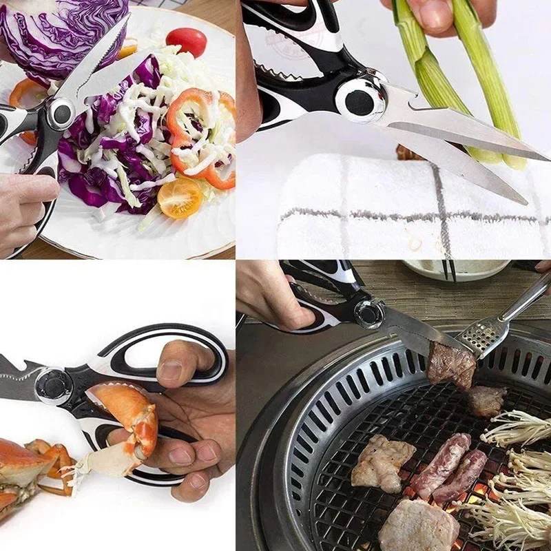 Multifunction Stainless Steel Kitchen Tools Strong Home Vegetable Chopping Chicken Bone Fish Food Scissors Multi-Purpose Tool - Image 14