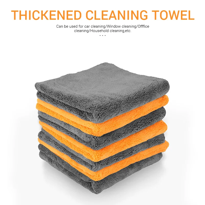 40X40cm Premium Microfiber Towels Car Care Washing Thicken Towel Car Detailing Drying Cloth - Image 3