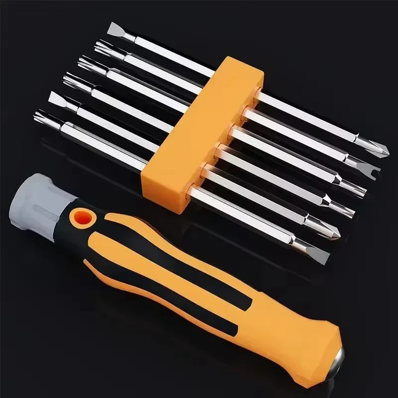 12 In 1 Screwdriver Set Magnetic Bit Cross Flat Shaped Screwdriver Head - Image 6