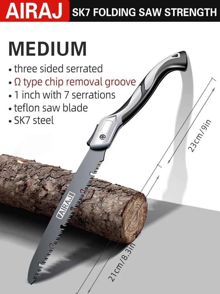AIRAJ Folding Saw Woodworking Folding hacksaw Multifunction Cutting Wood - Image 8