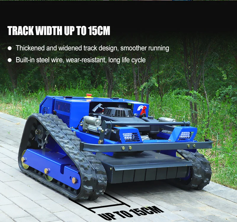 Customised Remote-Controlled Lawn Mower - All-Terrain Self-Propelled Zero-Turn Mower Robot - Image 11