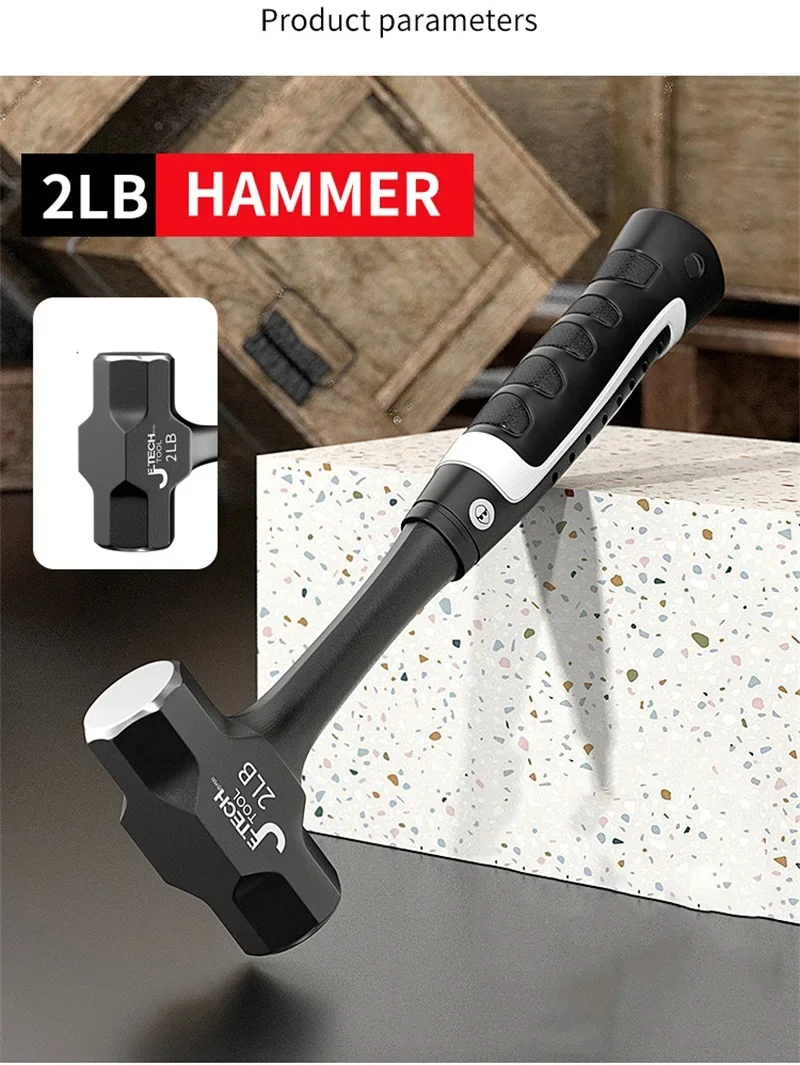 Z50 2LB-3LB Sledge Hammer Heavy Duty One-Piece Forged Steel - Image 16