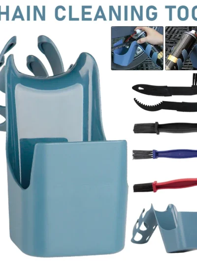 4-In-1 Oil Storage Tool Box Chain Cleaning Tool Bike Motorcycle Oil Storage Tool Widely Used Chain Oil Anti-spray Scrubber Tools