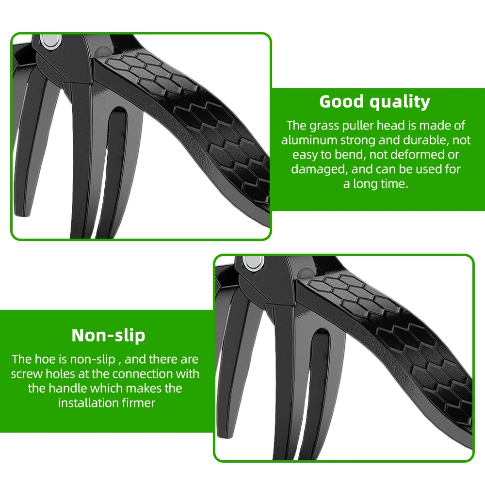 Stand Up Weed Puller Claw Tool Aluminum Alloy Weeding Head - Image 3
